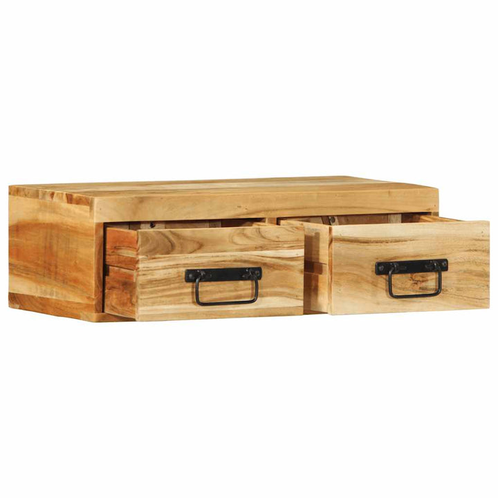 væghængt tv-skab 60x30x19 cm massivt akacietræ