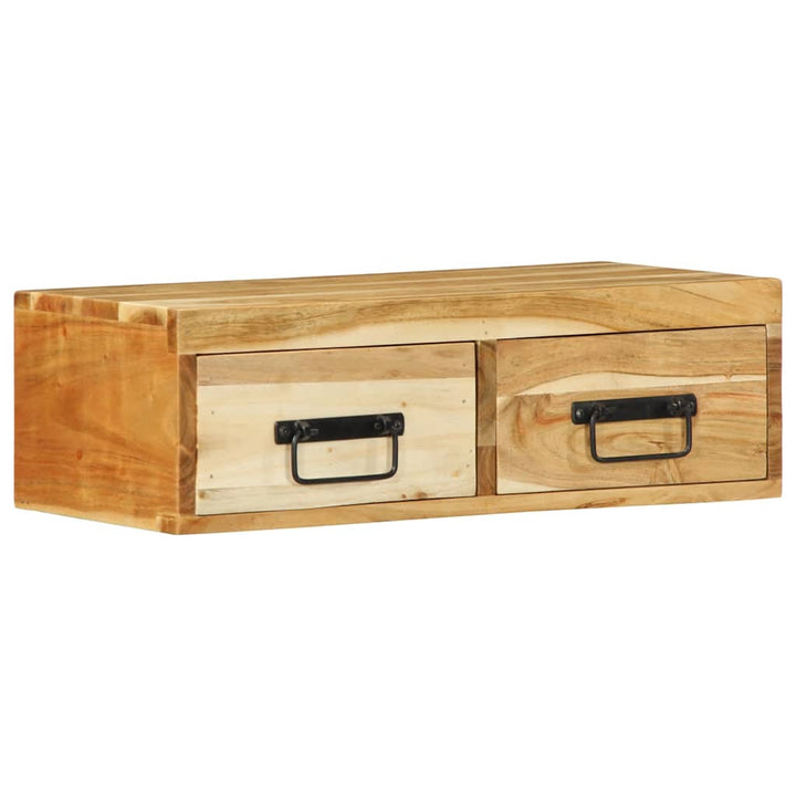 væghængt tv-skab 60x30x19 cm massivt akacietræ