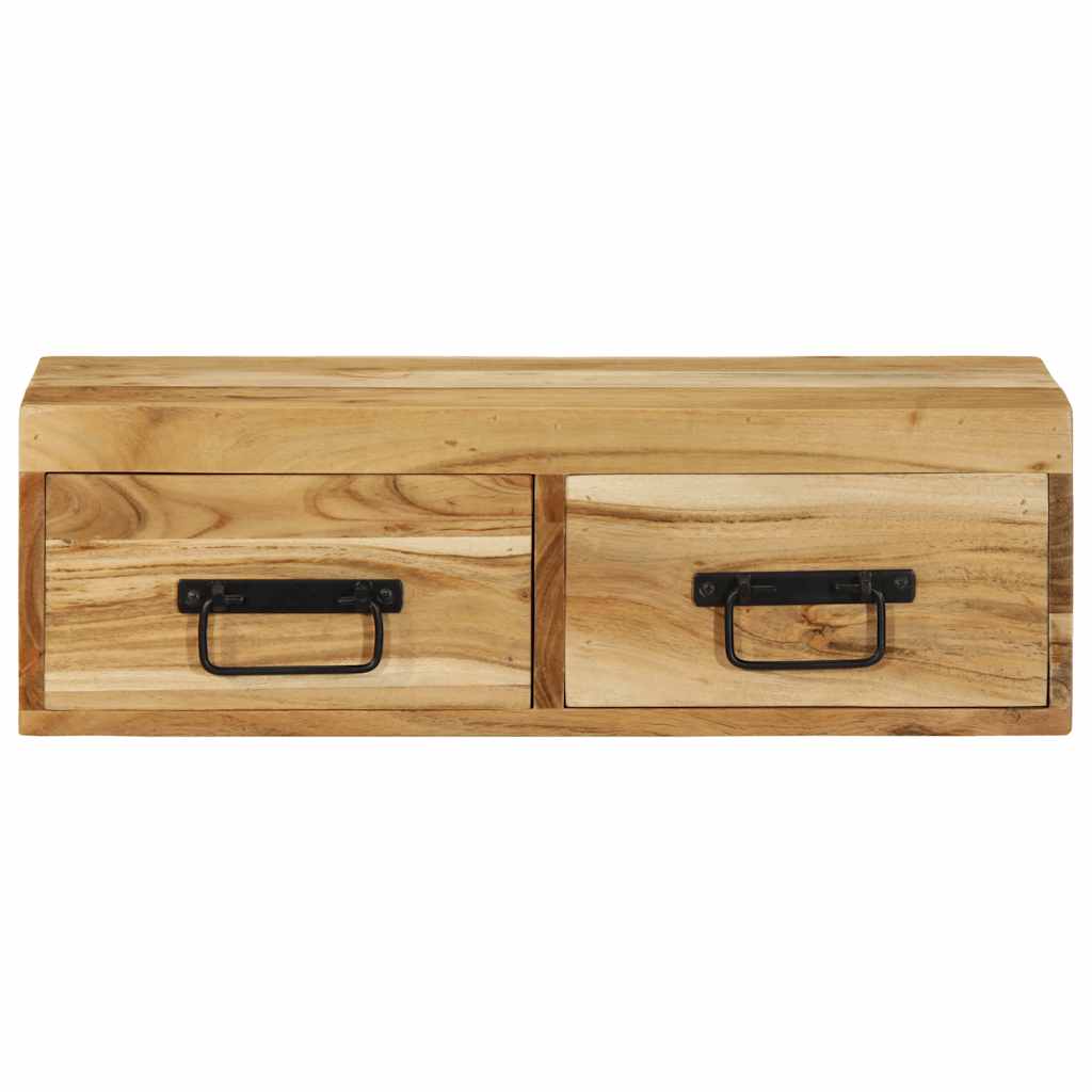 væghængt tv-skab 60x30x19 cm massivt akacietræ