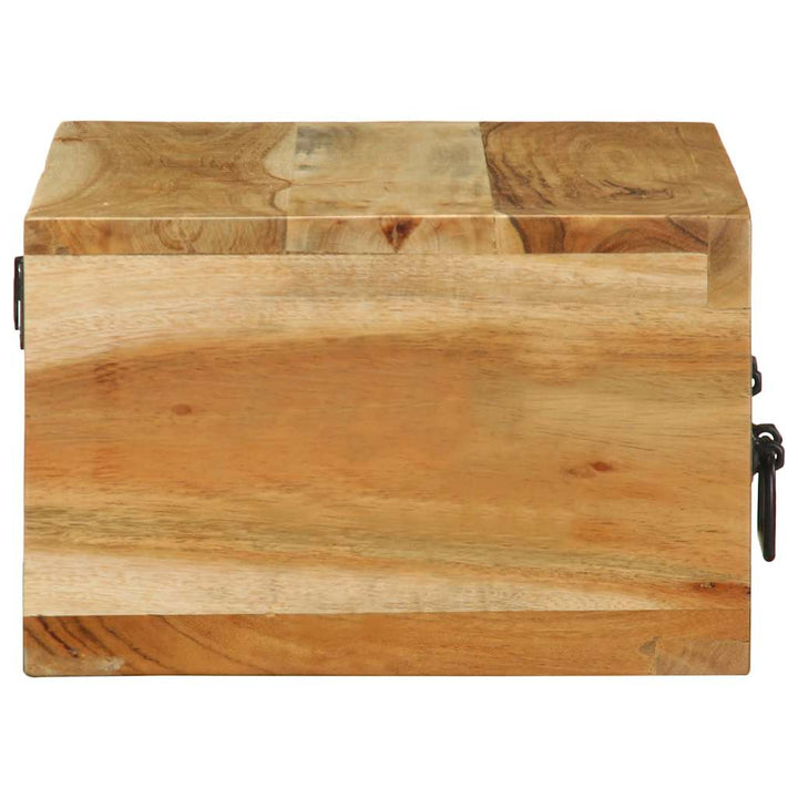 væghængt tv-skab 60x30x19 cm massivt akacietræ