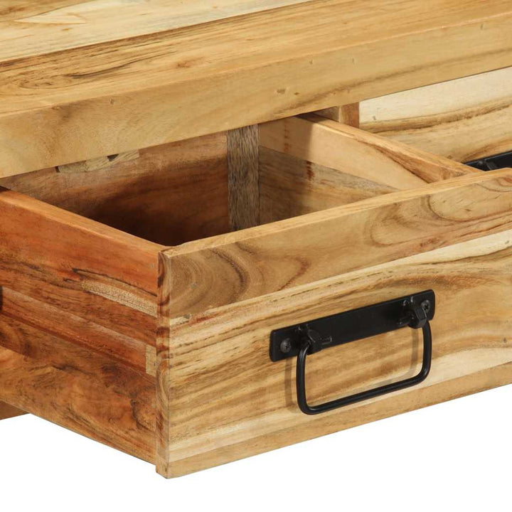 væghængt tv-skab 60x30x19 cm massivt akacietræ