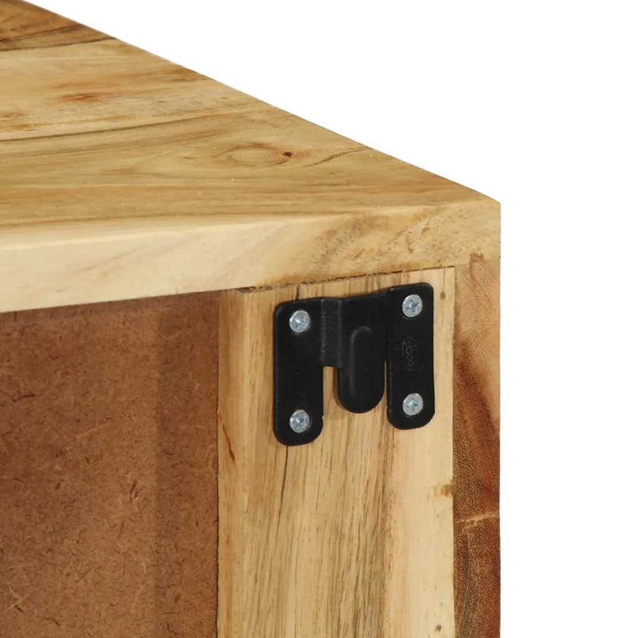 væghængt tv-skab 60x30x19 cm massivt akacietræ