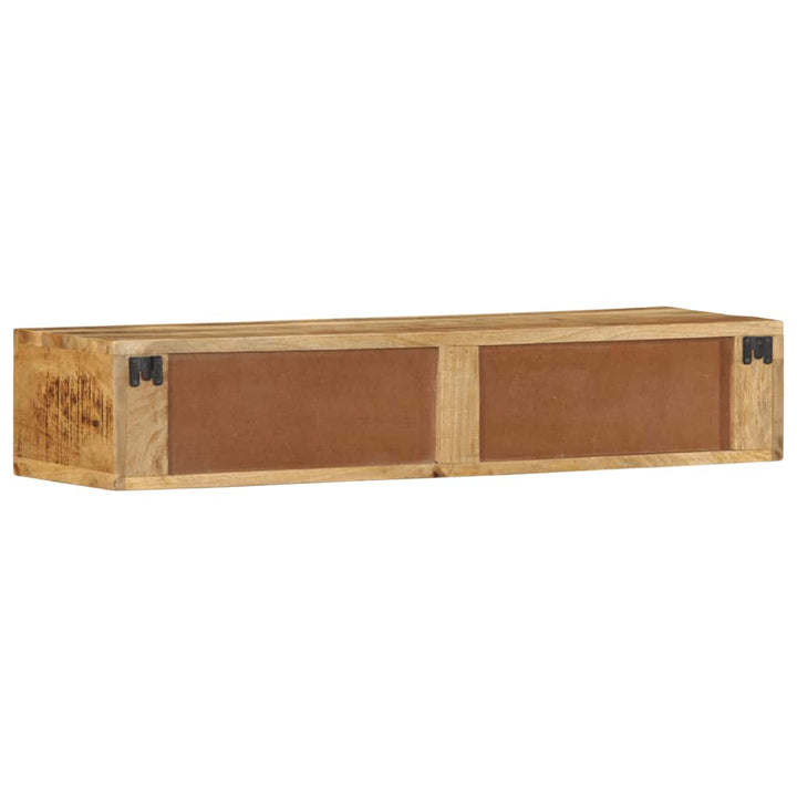 væghængt tv-skab 100x30x19 cm massivt ru mangotræ