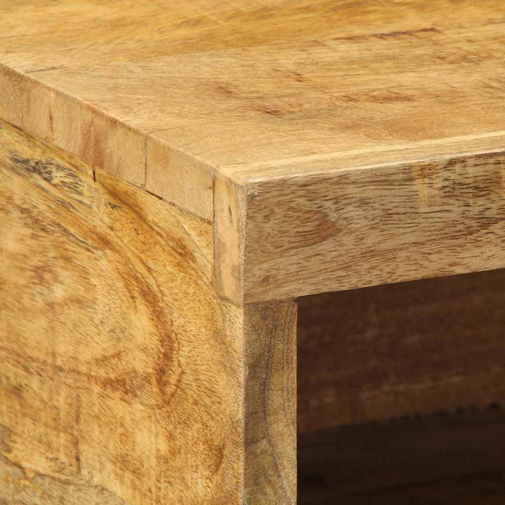 væghængt tv-skab 60x30x19 cm massivt ru mangotræ