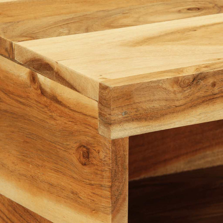 væghængt tv-skab 60x30x19 cm massivt akacietræ