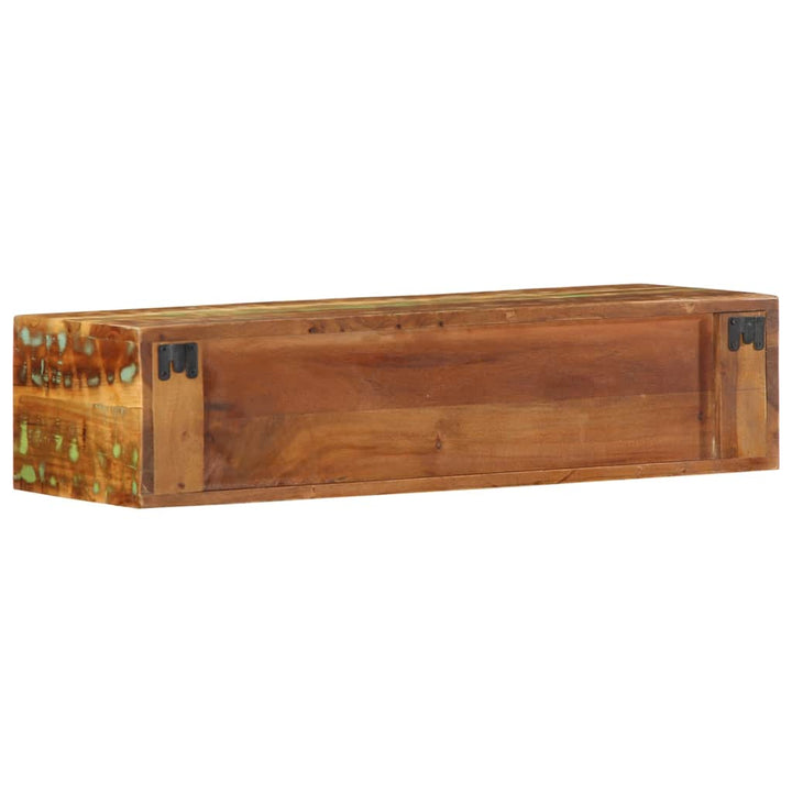 væghængt tv-skab 80x30x19 cm massivt genbrugstræ