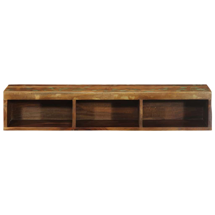 væghængt tv-skab 100x30x19 cm massivt genbrugstræ
