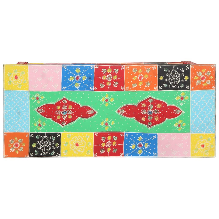 Konsolbord med skuffe med opbevaring Flerfarvet 80 x 35 x 76 cm