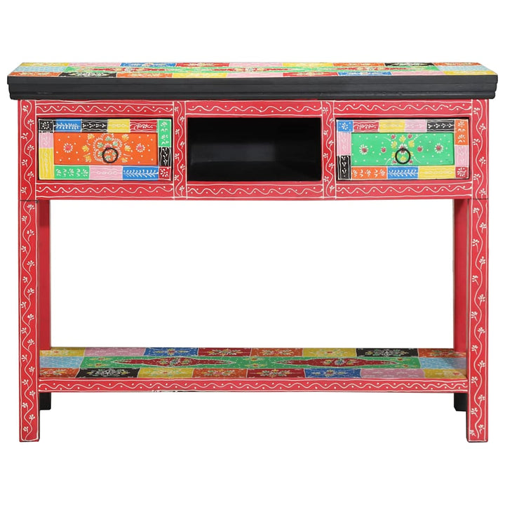 Konsolbord med skuffe Flerfarvet 100 x 30 x 77 cm