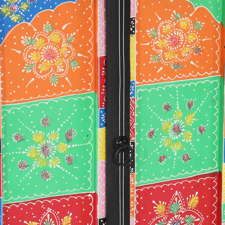 Konsolbord med hylde med opbevaring Flerfarvet 50 x 30 x 70 cm