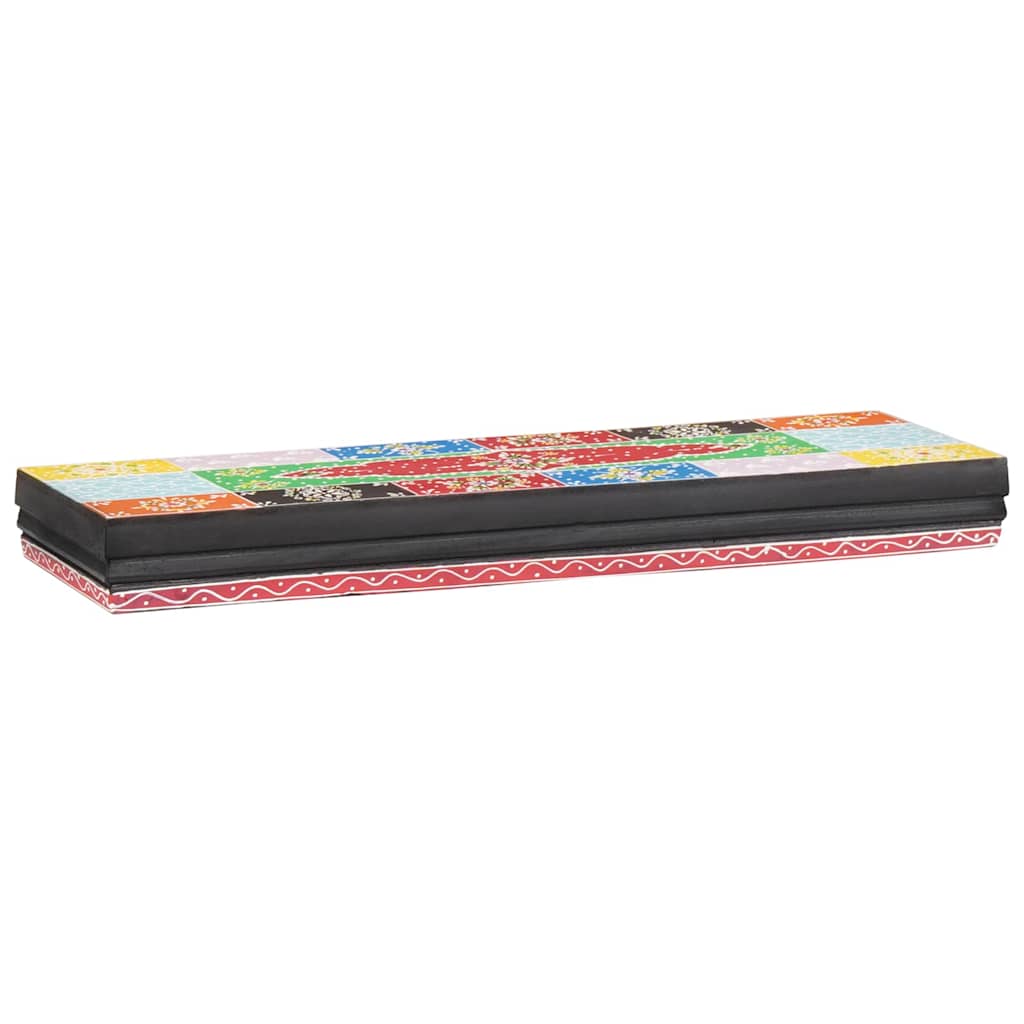 Væghylder 3 pcs Flerfarvet 100 x 20 x 6 cm Massivt mangotræ