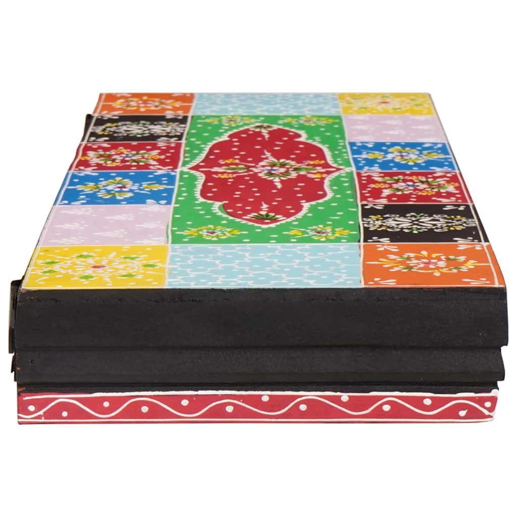 Væghylder 3 pcs Flerfarvet 100 x 20 x 6 cm Massivt mangotræ