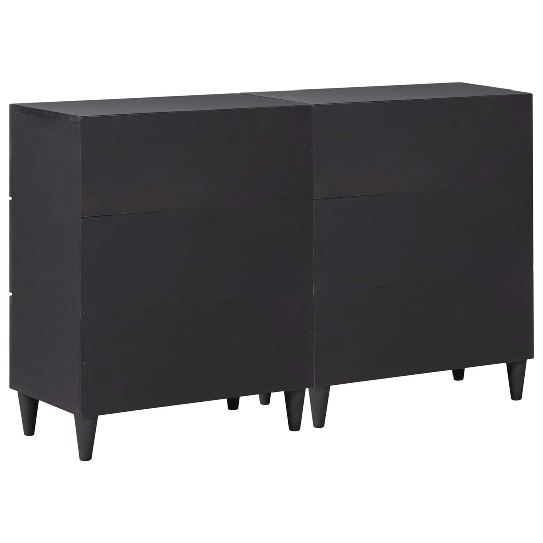 Opbevaringsskabe 2 stk. 120 x 33 x 75 cm Massivt mangotræ