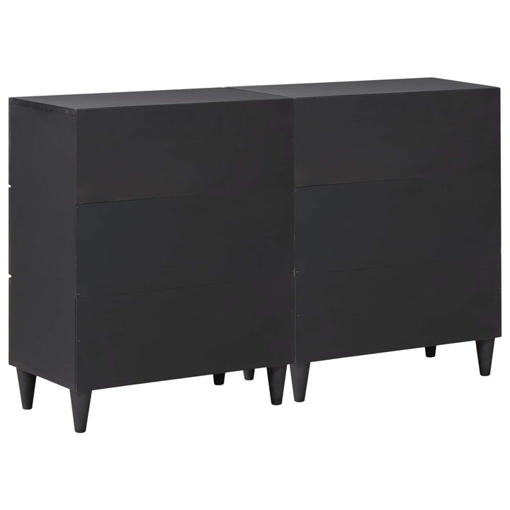 Opbevaringsskabe 2 stk. 120 x 33 x 75 cm Massivt mangotræ