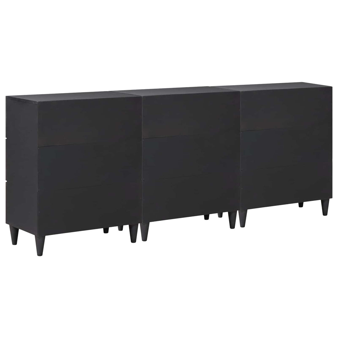Opbevaringsskabe 3 stk. 180 x 33 x 75 cm Massivt mangotræ