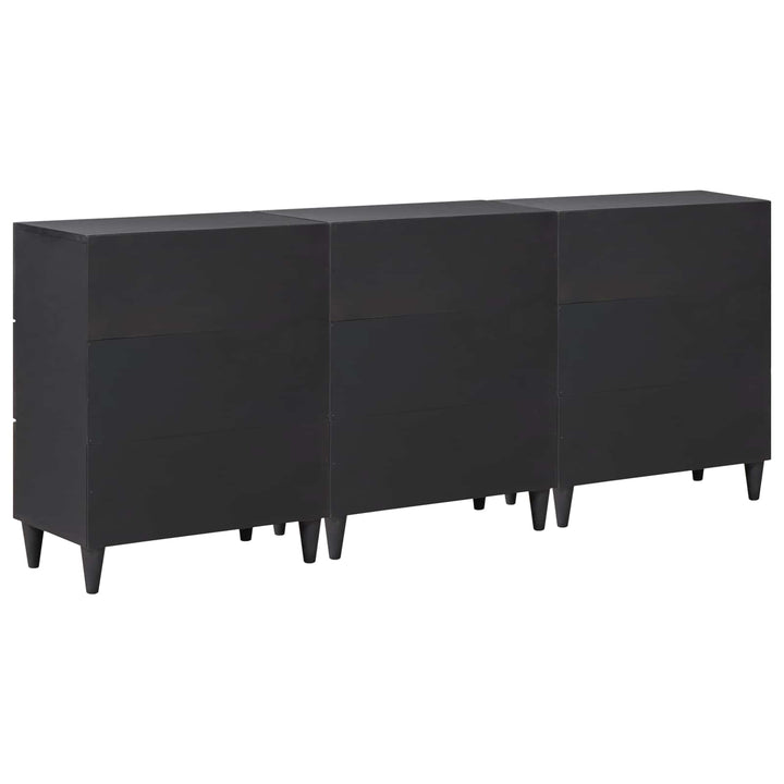 Opbevaringsskabe 3 stk. 180 x 33 x 75 cm Massivt mangotræ