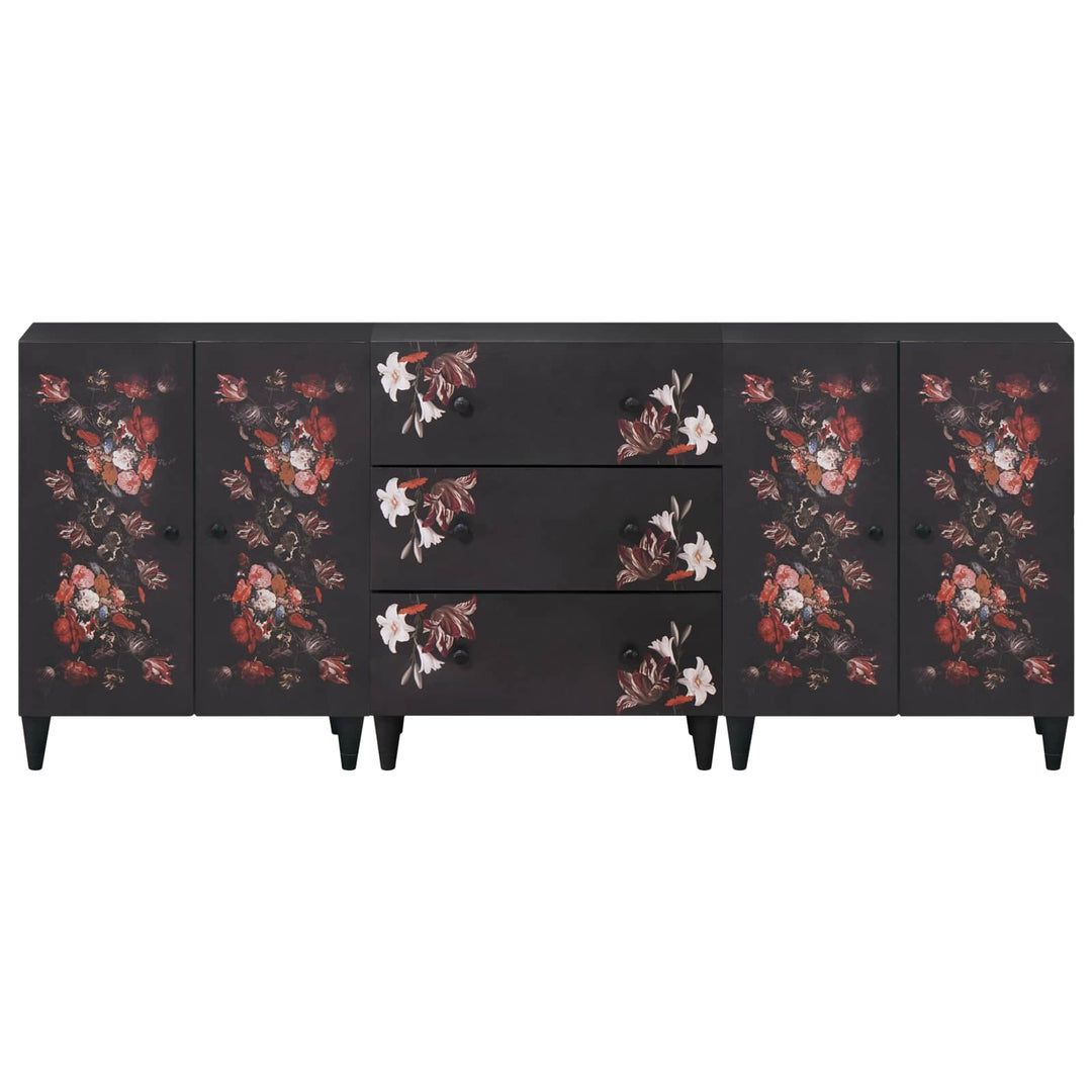 Opbevaringsskabe 3 stk. 180 x 33 x 75 cm Massivt mangotræ