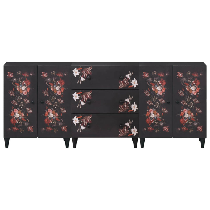 Opbevaringsskabe 3 stk. 180 x 33 x 75 cm Massivt mangotræ