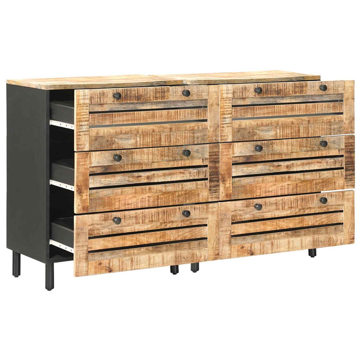 Opbevaringsskabe 2 stk. 120 x 33 x 75 cm Massivt mangotræ