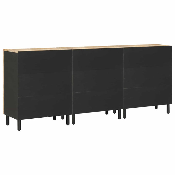 Opbevaringsskabe 3 stk. 180 x 33 x 75 cm Massivt mangotræ