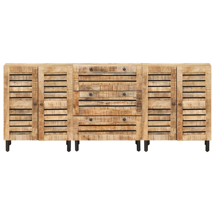 Opbevaringsskabe 3 stk. 180 x 33 x 75 cm Massivt mangotræ
