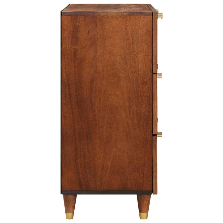 Sidetabel Sæt 2 pcs Brun 60 x 33,5 x 75 cm Massivt mangotræ
