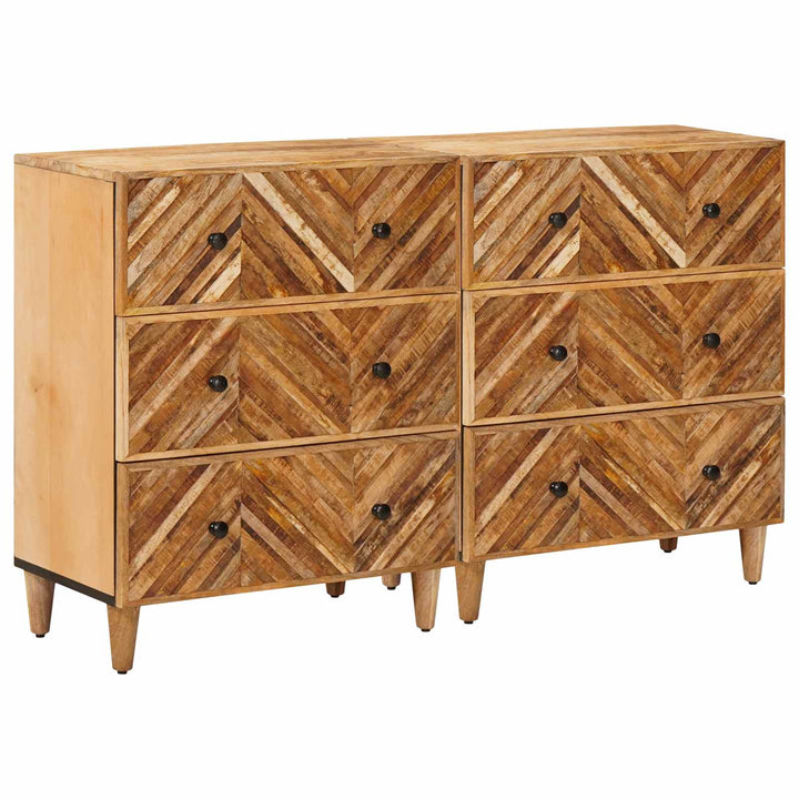 Opbevaringsskabe 2 pcs Brun 60 x 33,5 x 75 cm Massivt mangotræ