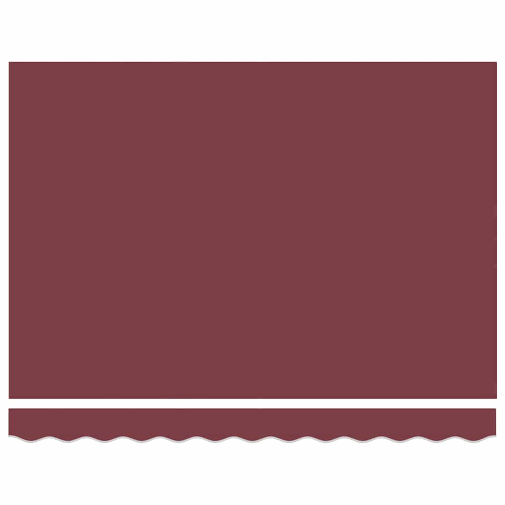 markise med LED-lys 300x250 cm automatisk betjening bordeaux