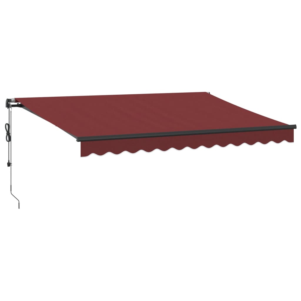 Udtrækkelig markise Bordeaux 350 x 250 cm Polyester