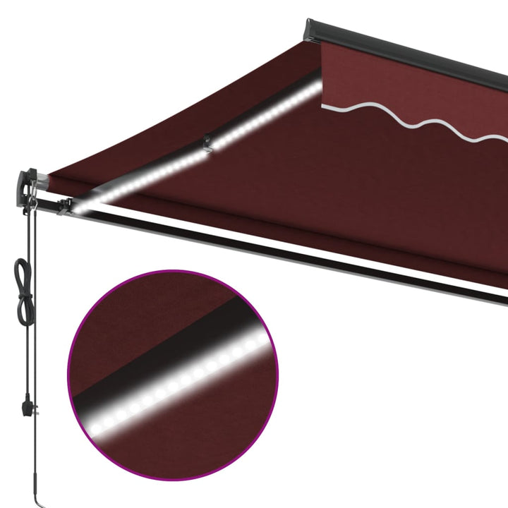 Udtrækkelig markise Bordeaux 350 x 250 cm Polyester
