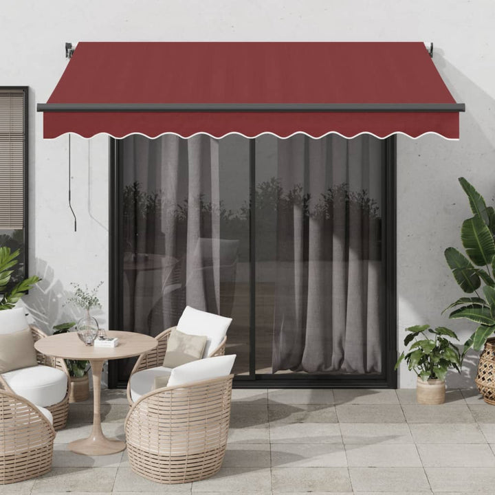 Udtrækkelig markise Bordeaux 350 x 250 cm Polyester