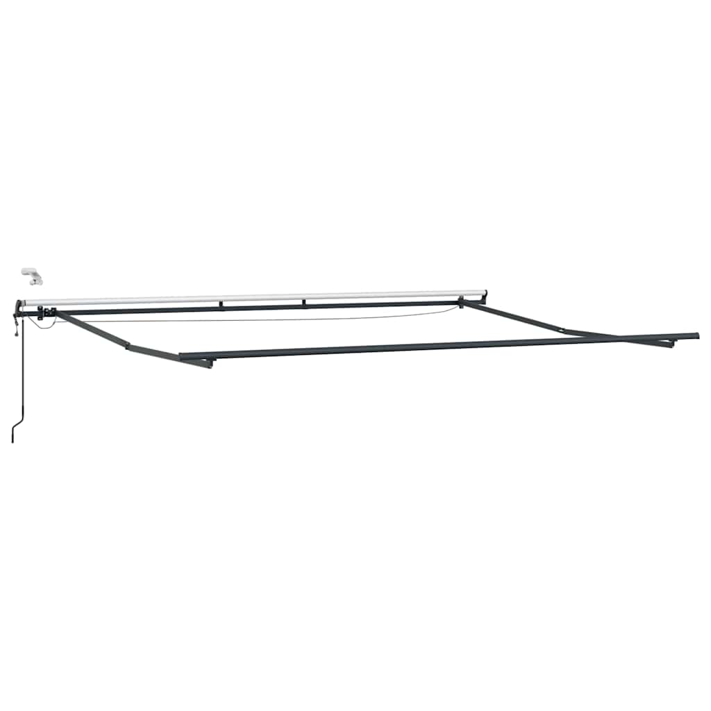 markise med LED-lys 450x300 cm automatisk betjening bordeaux