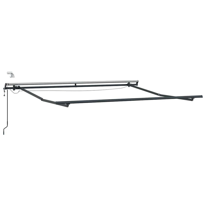 markise med LED-lys 300x250 cm automatisk betjening brun