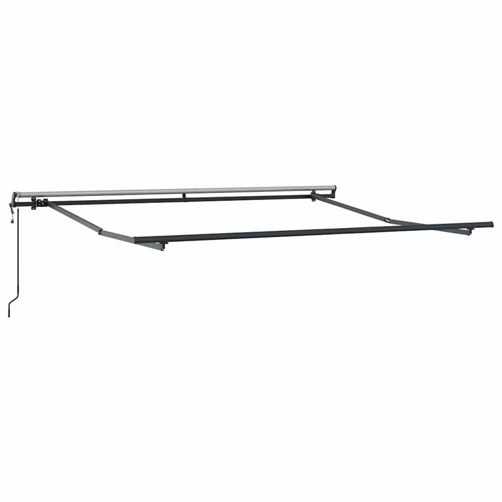 markise 300x250 cm automatisk betjening antracitgrå og hvid