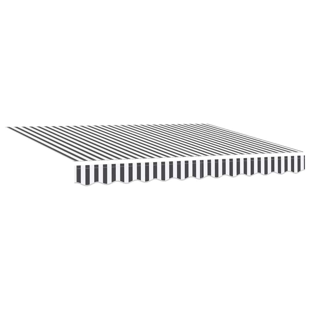 markise m. LED 300x250 cm automatisk betjening antracitgrå hvid