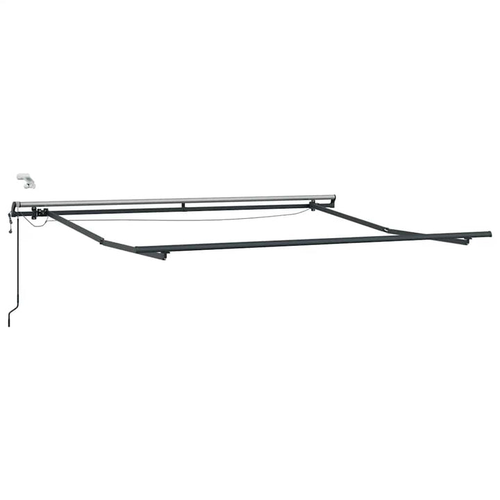 markise m. LED 300x250 cm automatisk betjening antracitgrå hvid