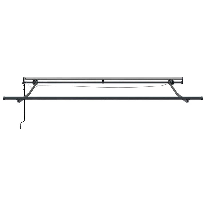markise m. LED 300x250 cm automatisk betjening antracitgrå hvid