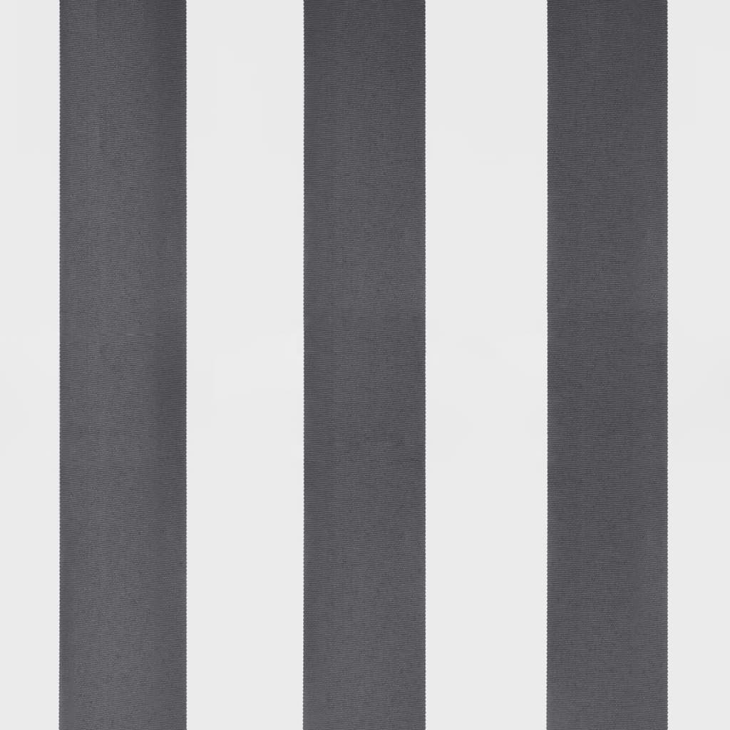 Udtrækkelig markise Anthracit og hvid 350 x 250 cm Polyester