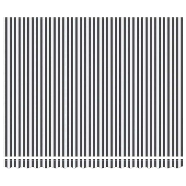 markise 400x300 cm automatisk betjening antracitgrå og hvid