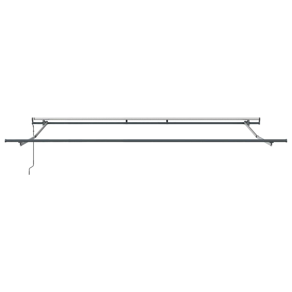 markise 400x300 cm automatisk betjening antracitgrå og hvid