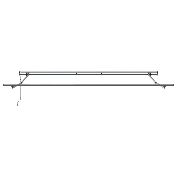 markise 400x300 cm automatisk betjening antracitgrå og hvid