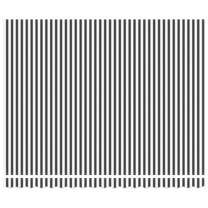 markise m. LED 400x300 cm automatisk betjening antracitgrå hvid