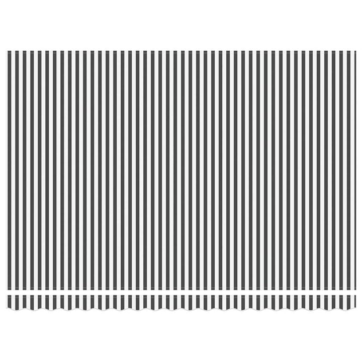 markise 450x300 cm automatisk betjening antracitgrå og hvid