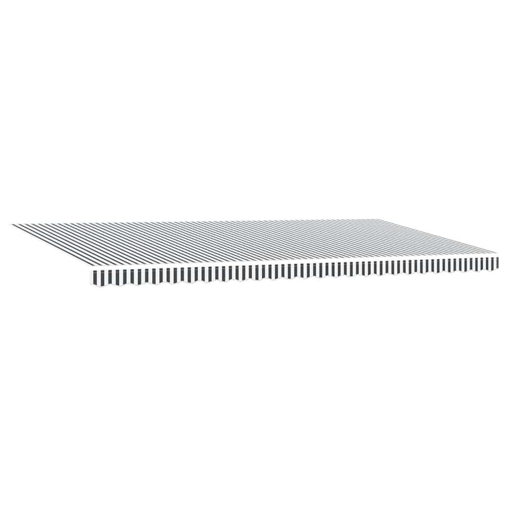 markise m. LED 600x300 cm automatisk betjening antracitgrå hvid