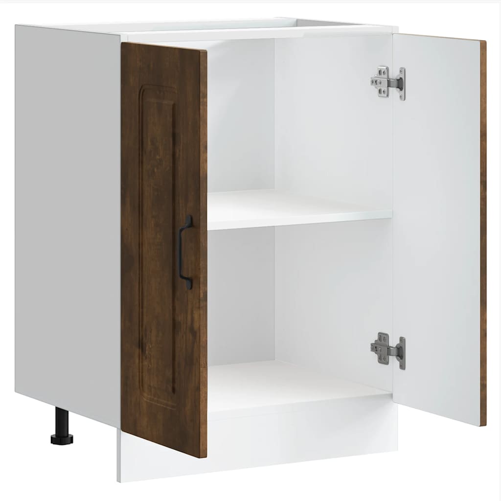 underskab til vask Kalmar 60x46x81,5cm konstrueret træ røget eg
