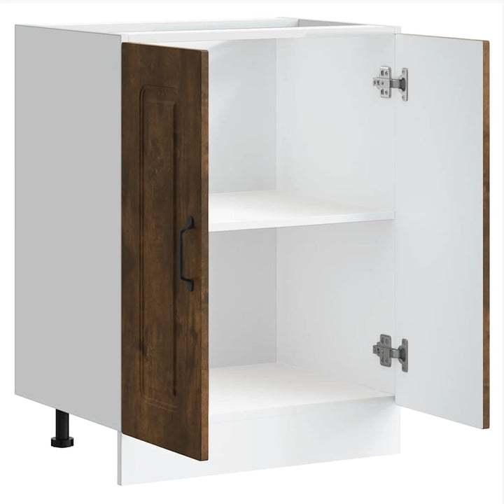 underskab til vask Kalmar 60x46x81,5cm konstrueret træ røget eg