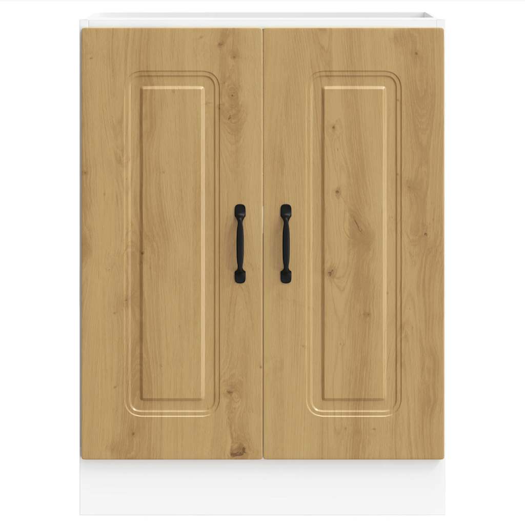 underskab til vask Kalmar 60x46x81,5 cm konstrueret træ egetræ