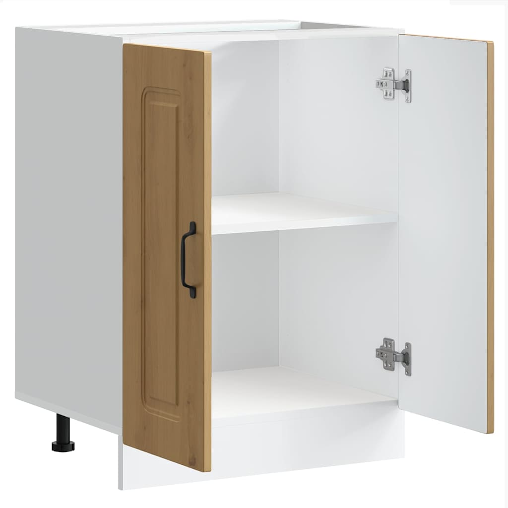 underskab til vask Kalmar 60x46x81,5 cm konstrueret træ egetræ