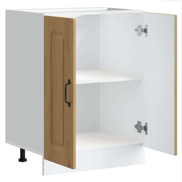 underskab til vask Kalmar 60x46x81,5 cm konstrueret træ egetræ