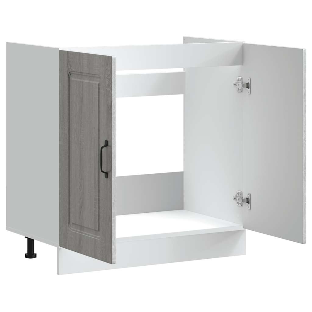 underskab til vask Kalmar 80x46x81,5 cm grå sonoma